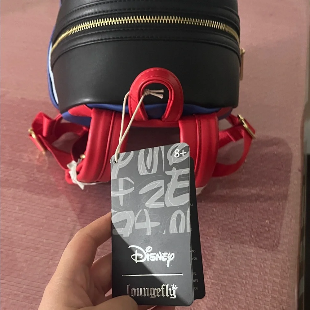 Loungefly Disney Minnie Mouse Kids Backpack - Black, Red, Blue, Yellow